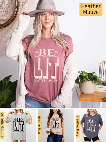 Be the Light - Matthew 5:14 - Lightweight, Unisex T-Shirt