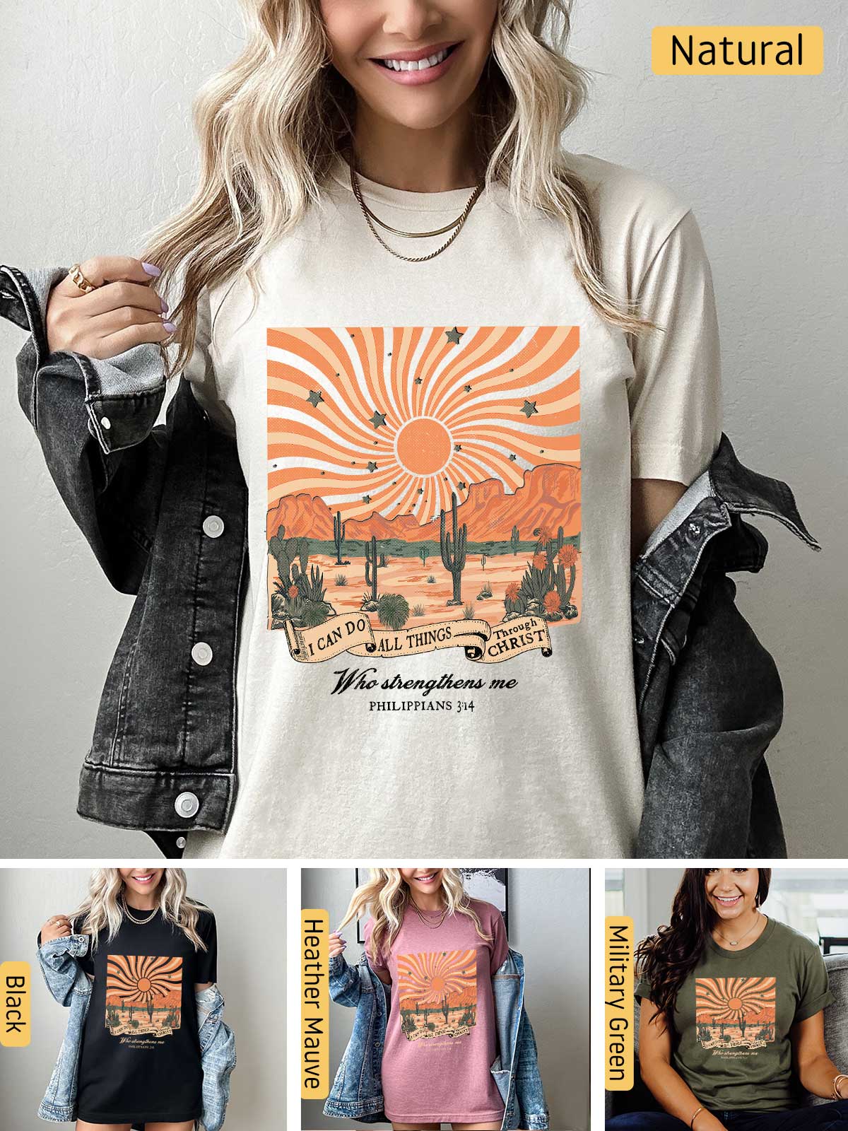 a collage of photos of a woman wearing a t - shirt