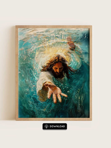 Jesus Reaches Through the Waters – Abide With Me