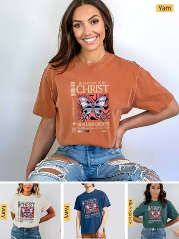 New Creation, All Things Made New - 2 Corinthians 5:17 - Medium-weight, Unisex T-Shirt