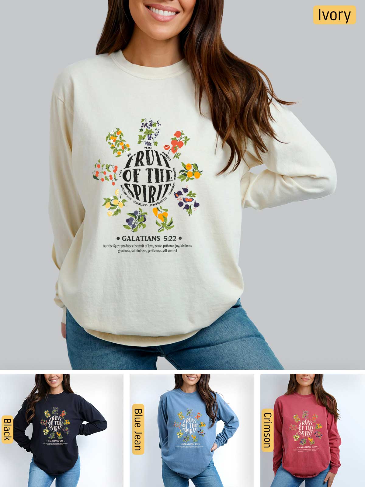 a woman wearing a sweatshirt with the words run of the spirit on it