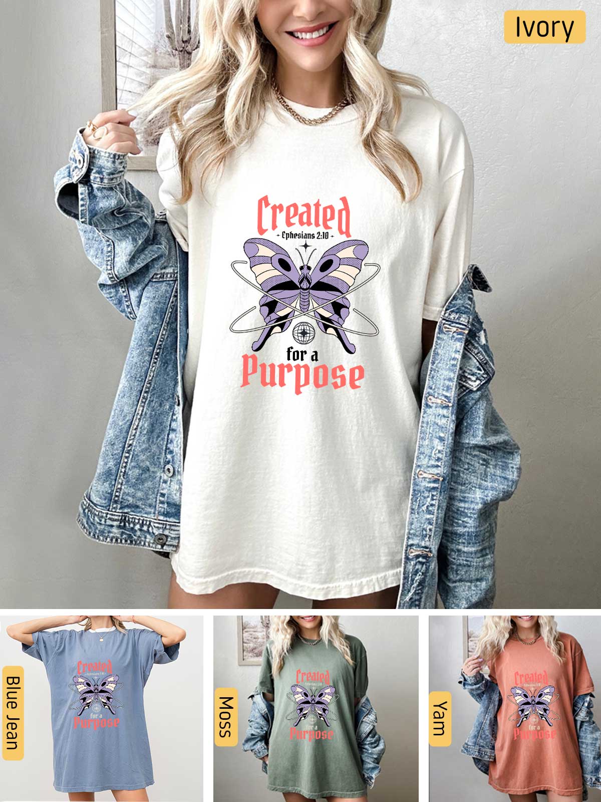 [11]--T-Shirt-(Comfort-Colors)---Main-2-(Ivory)