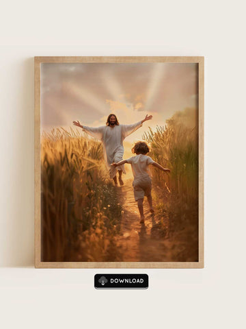 Jesus & Running Boy – Found by Shepherd
