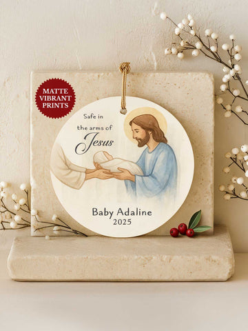 Baby Memorial Ornament – Watercolor Minimal