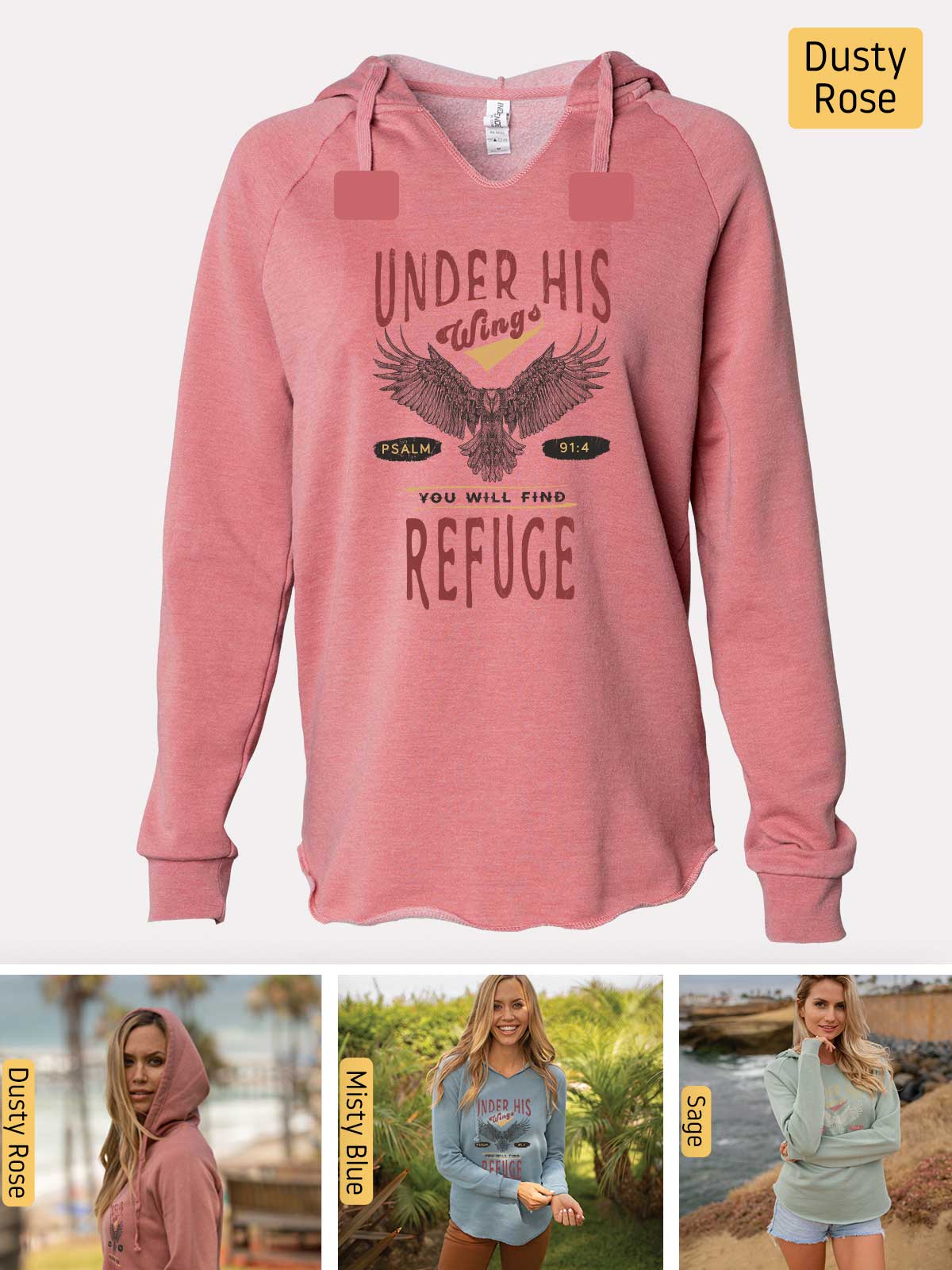 a pink hoodie with an eagle on it