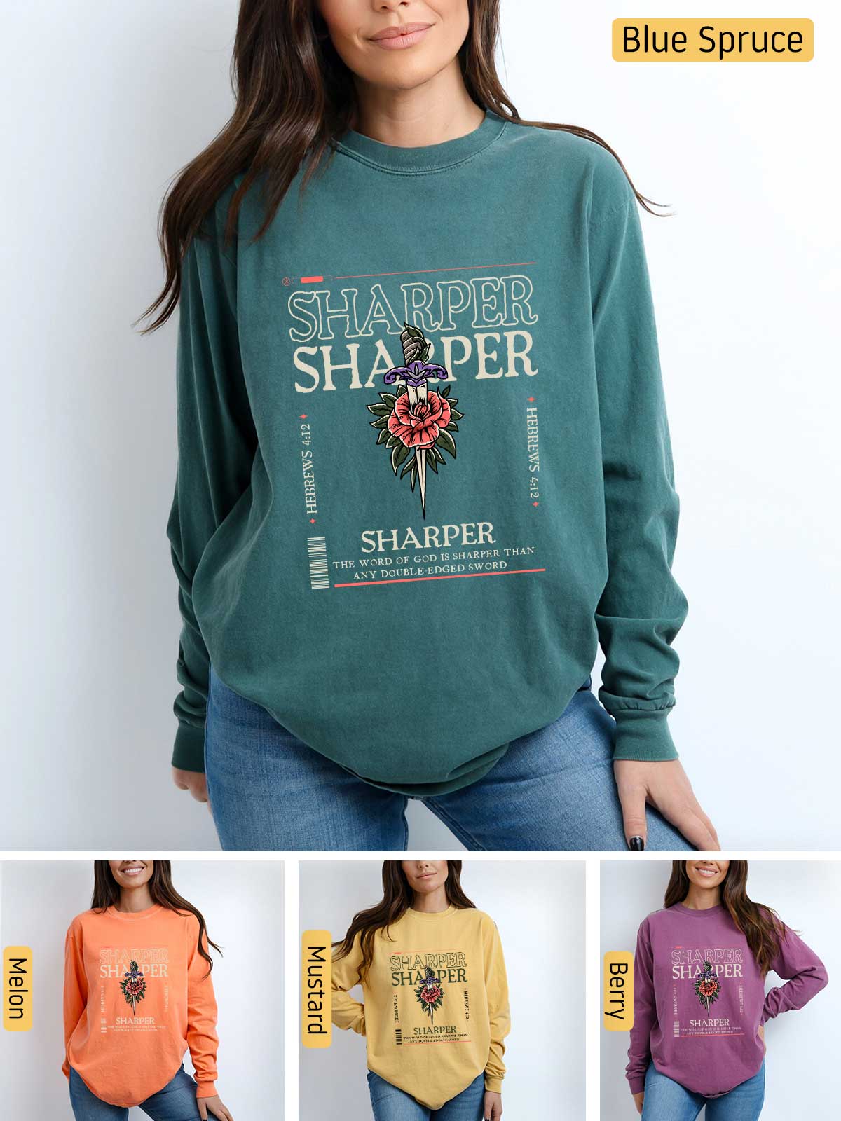 [22]--Main-5-CC--Long-Sleeve-6014-(-Blue-Spruce)