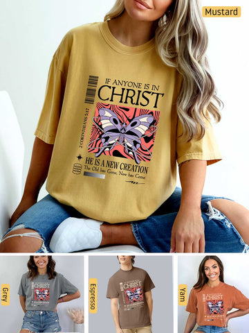 New Creation, All Things Made New - 2 Corinthians 5:17 - Medium-weight, Unisex T-Shirt