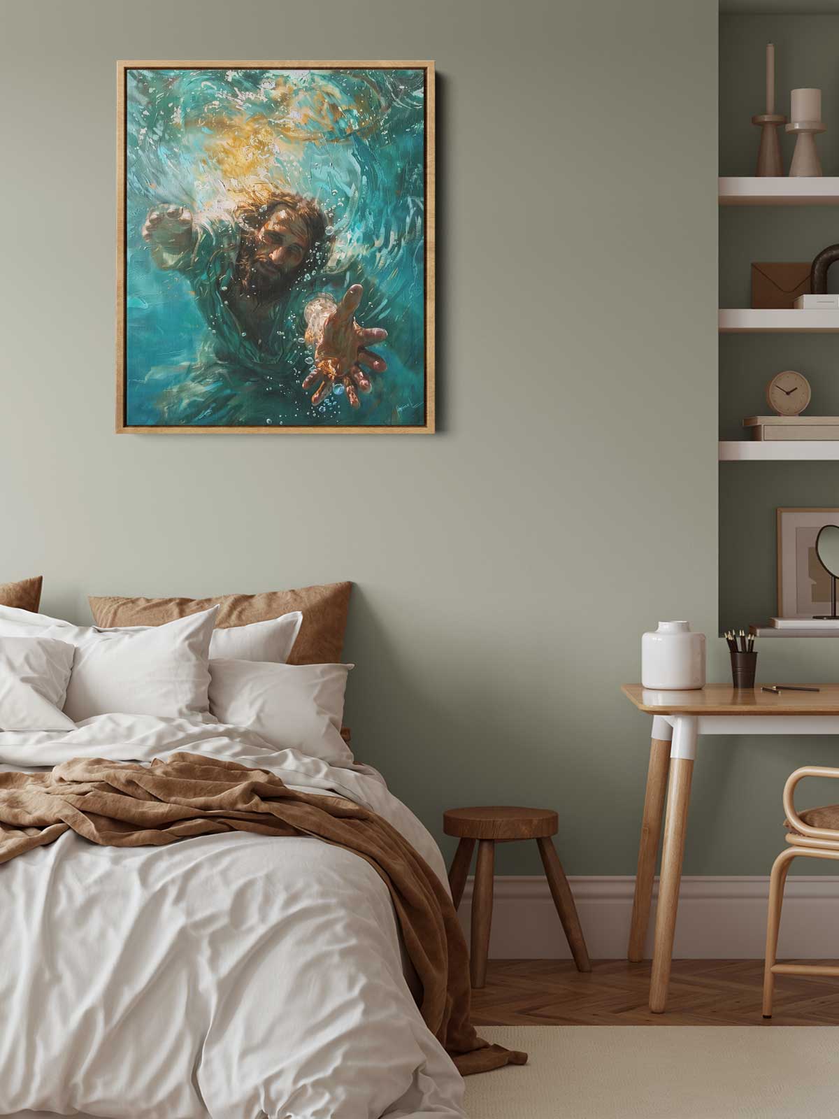 [24]-Framed-Canvas----Bedroom