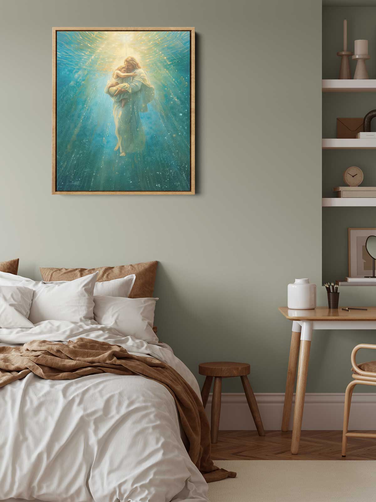 [24]-Framed-Canvas----Bedroom