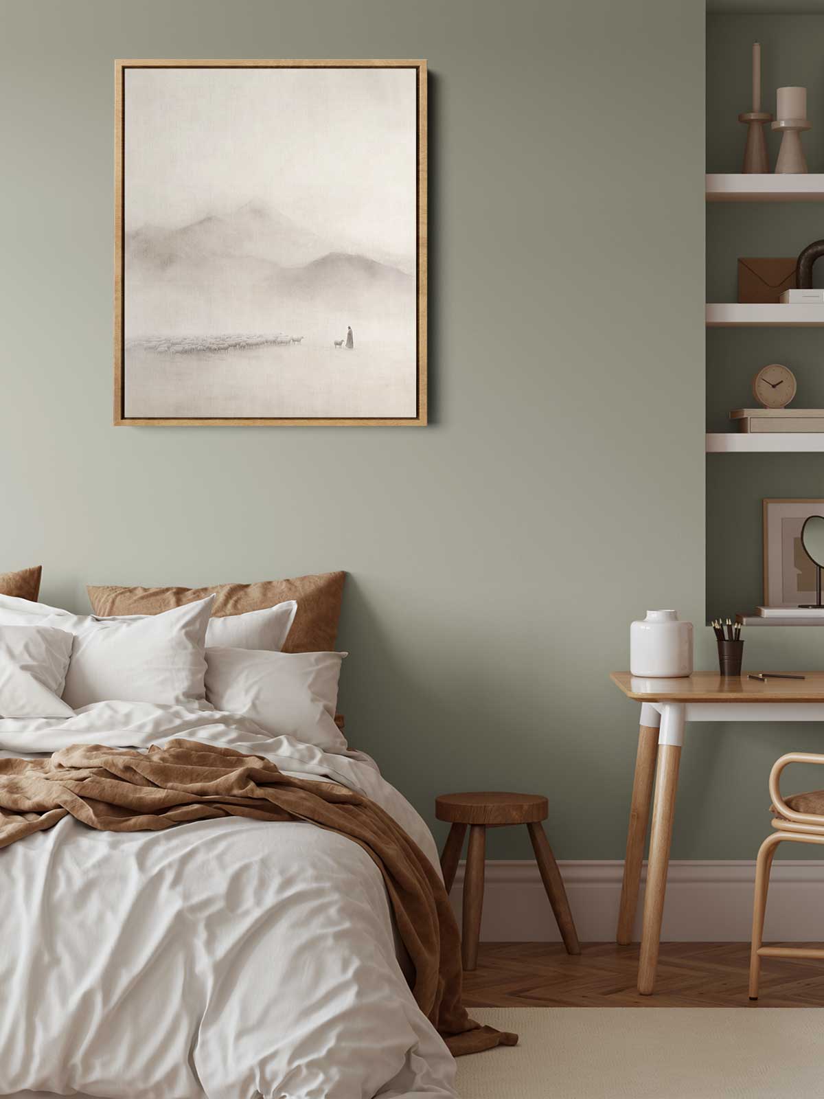 [24]-Framed-Canvas----Bedroom