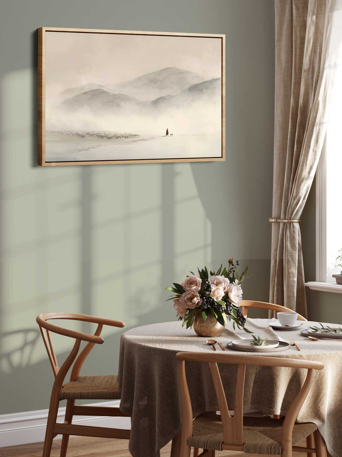 [24]-Framed-Canvas---Dining-Room