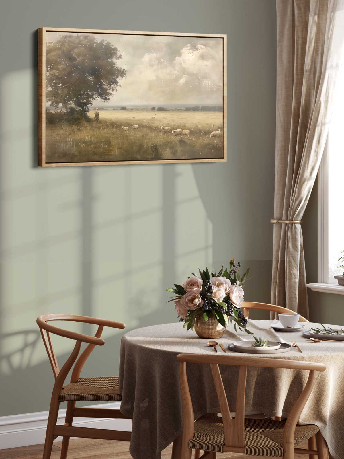 [24]-Framed-Canvas---Dining-Room