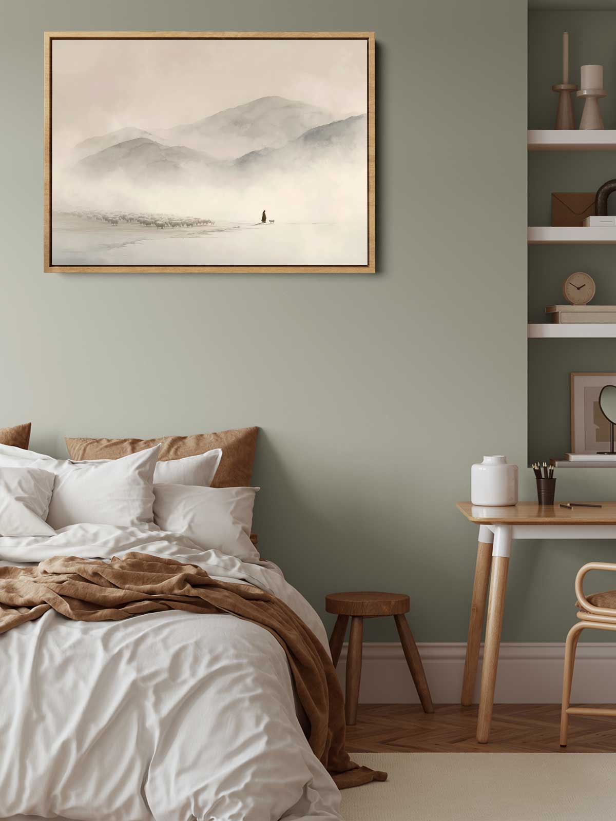 [25]-Framed-Canvas----Bedroom