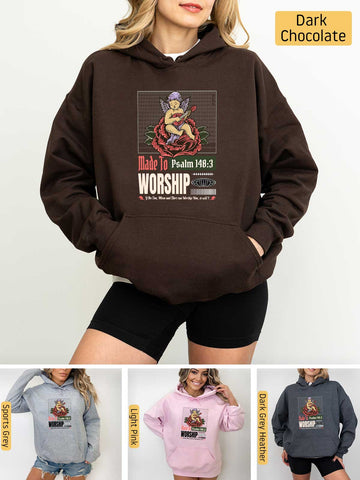 Made to Worship - Psalm 148:3 - Medium-heavyweight, Unisex Hoodie