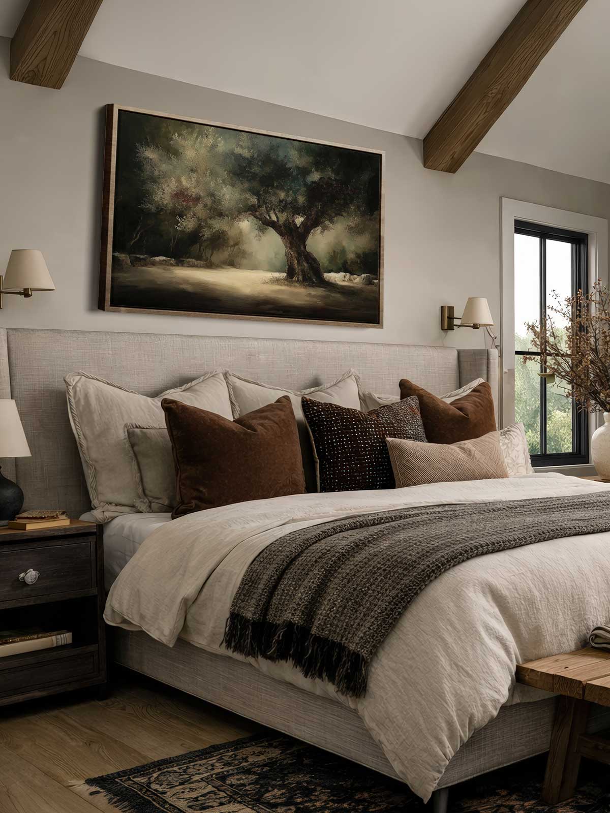 [29]-Framed-Canvas---Bedroom