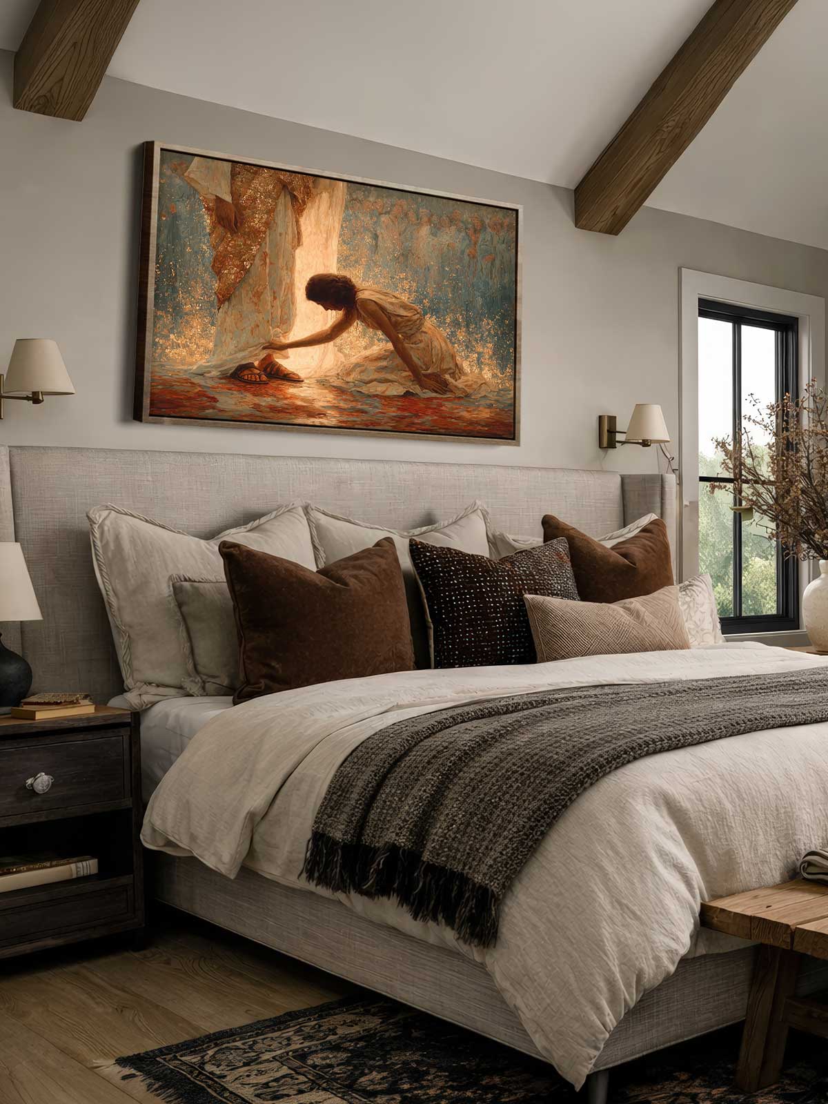 [29]-Framed-Canvas---Bedroom