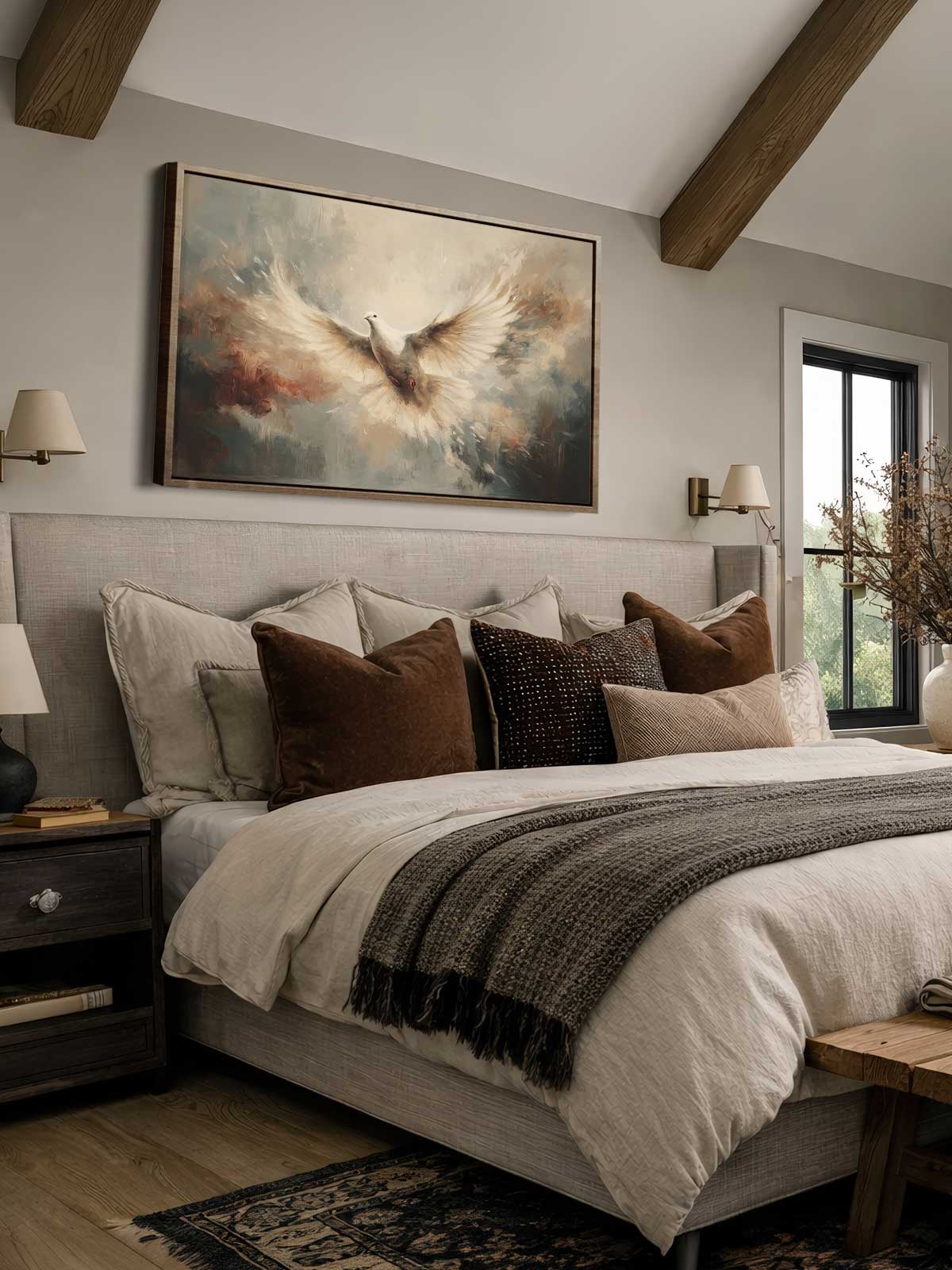 [29]-Framed-Canvas---Bedroom