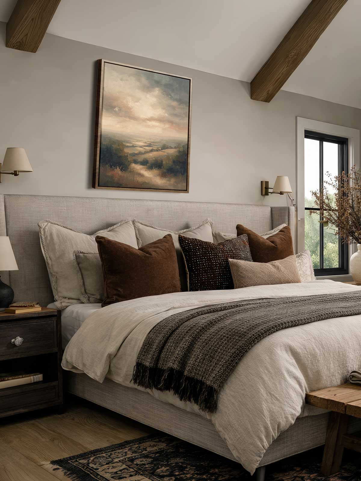 [29]-Framed-Canvas---Bedroom