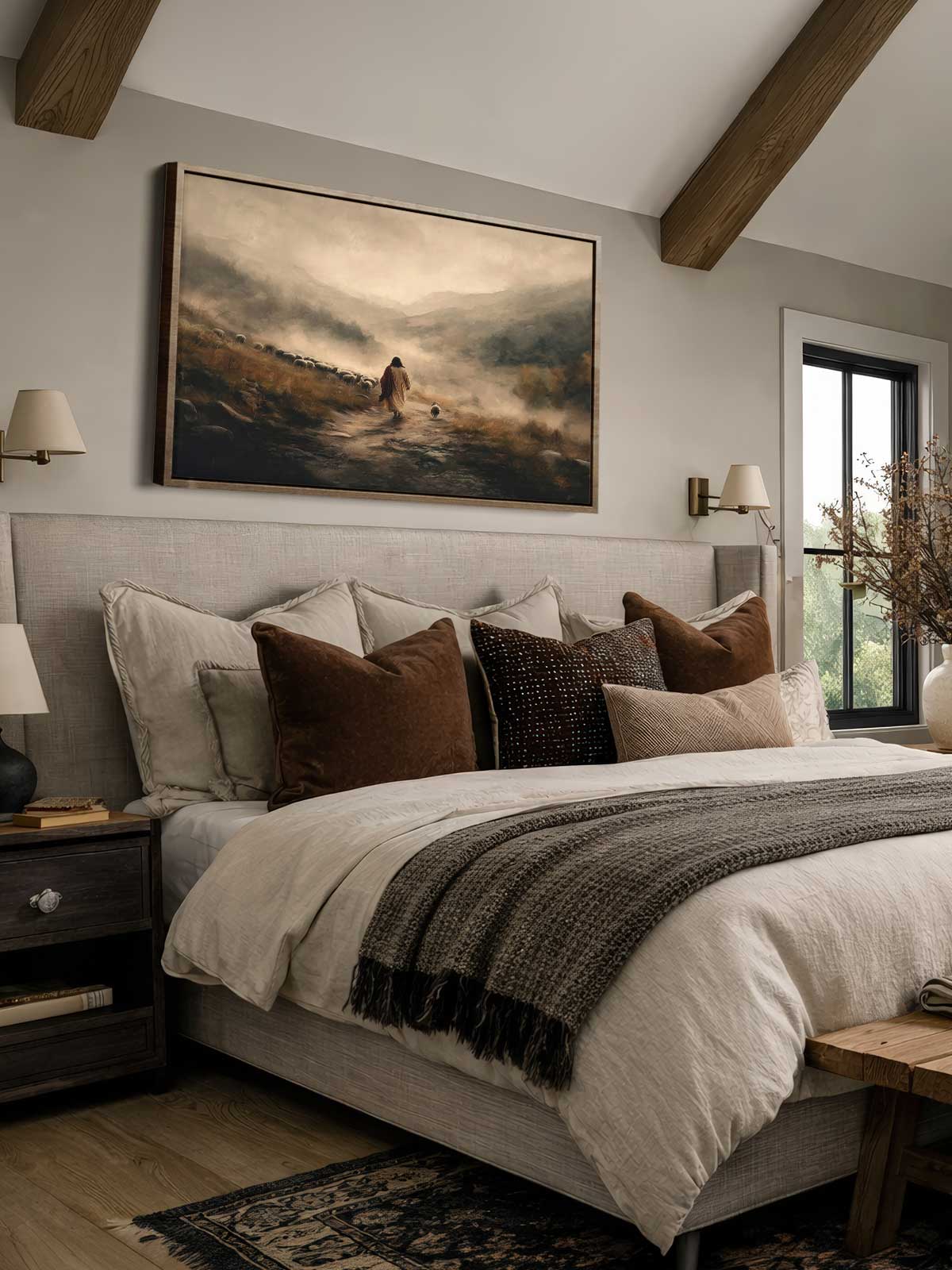 [29]-Framed-Canvas---Bedroom