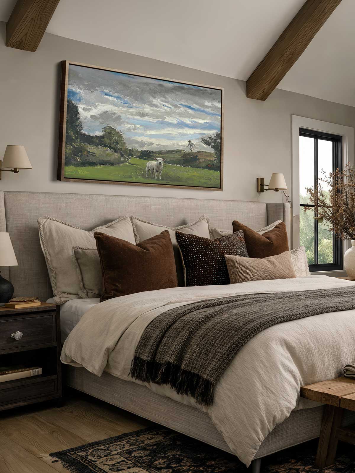 [29]-Framed-Canvas---Bedroom