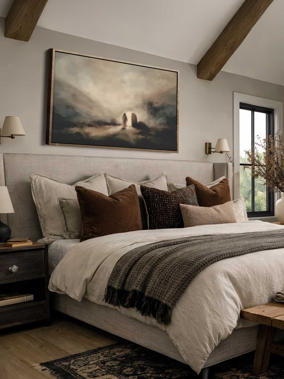 [29]-Framed-Canvas---Bedroom