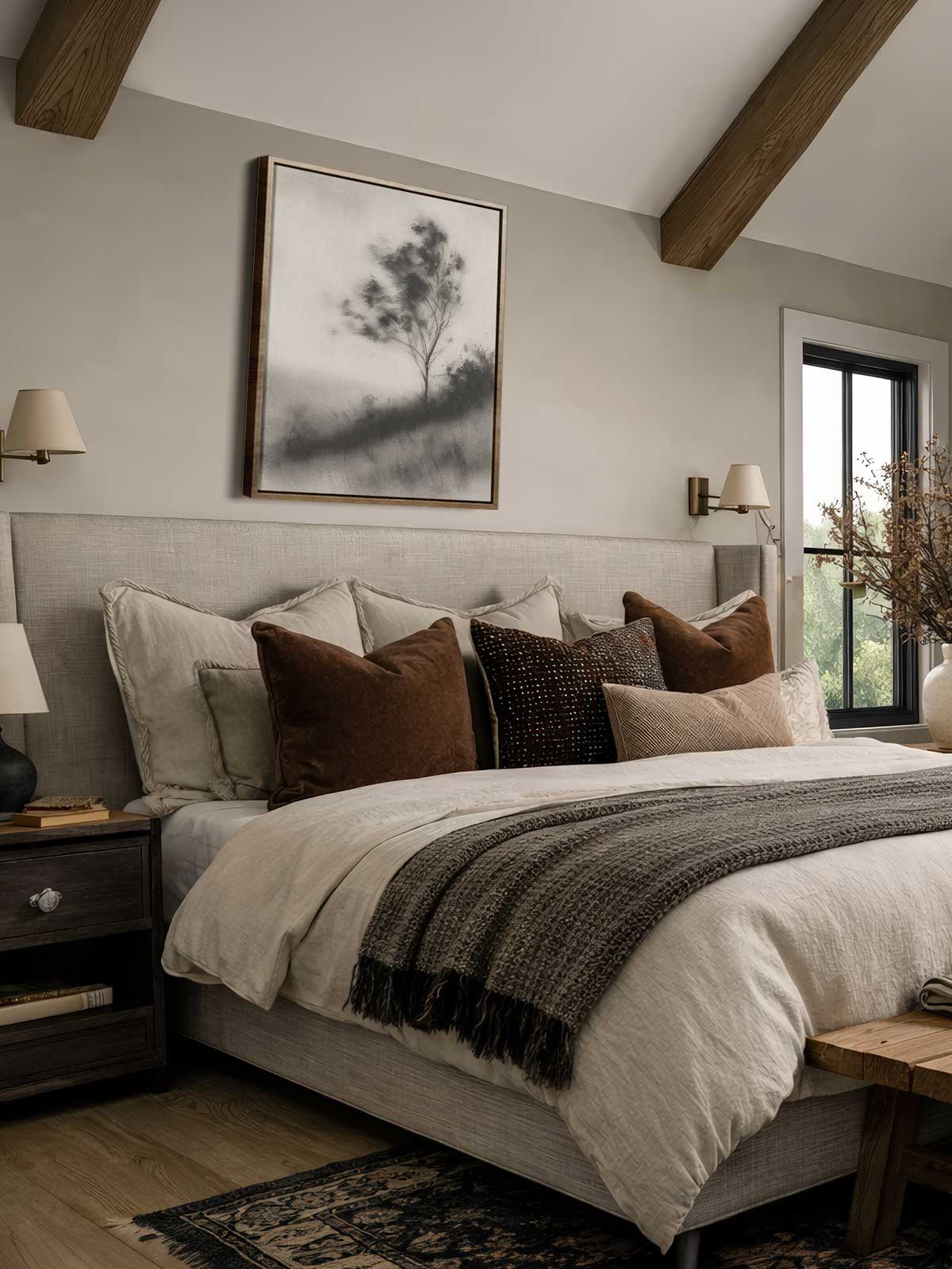 [29]-Framed-Canvas---Bedroom