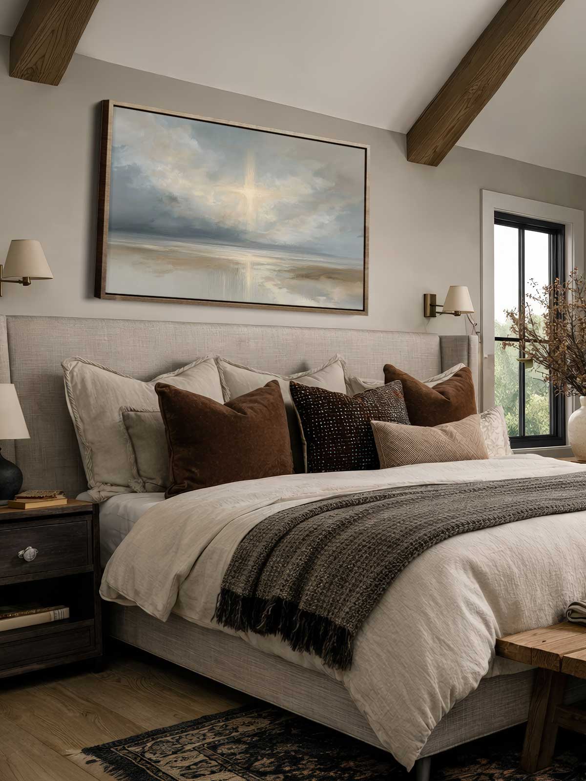 [29]-Framed-Canvas---Bedroom