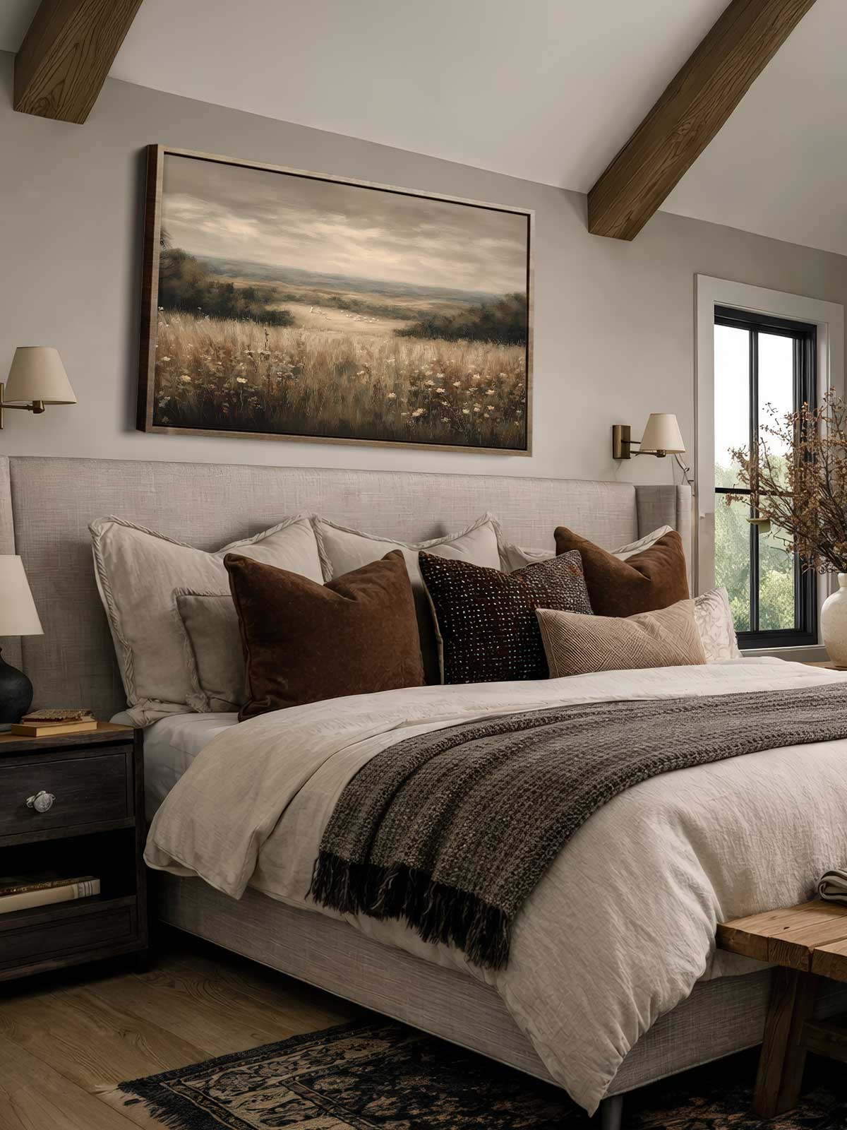 [29]-Framed-Canvas---Bedroom