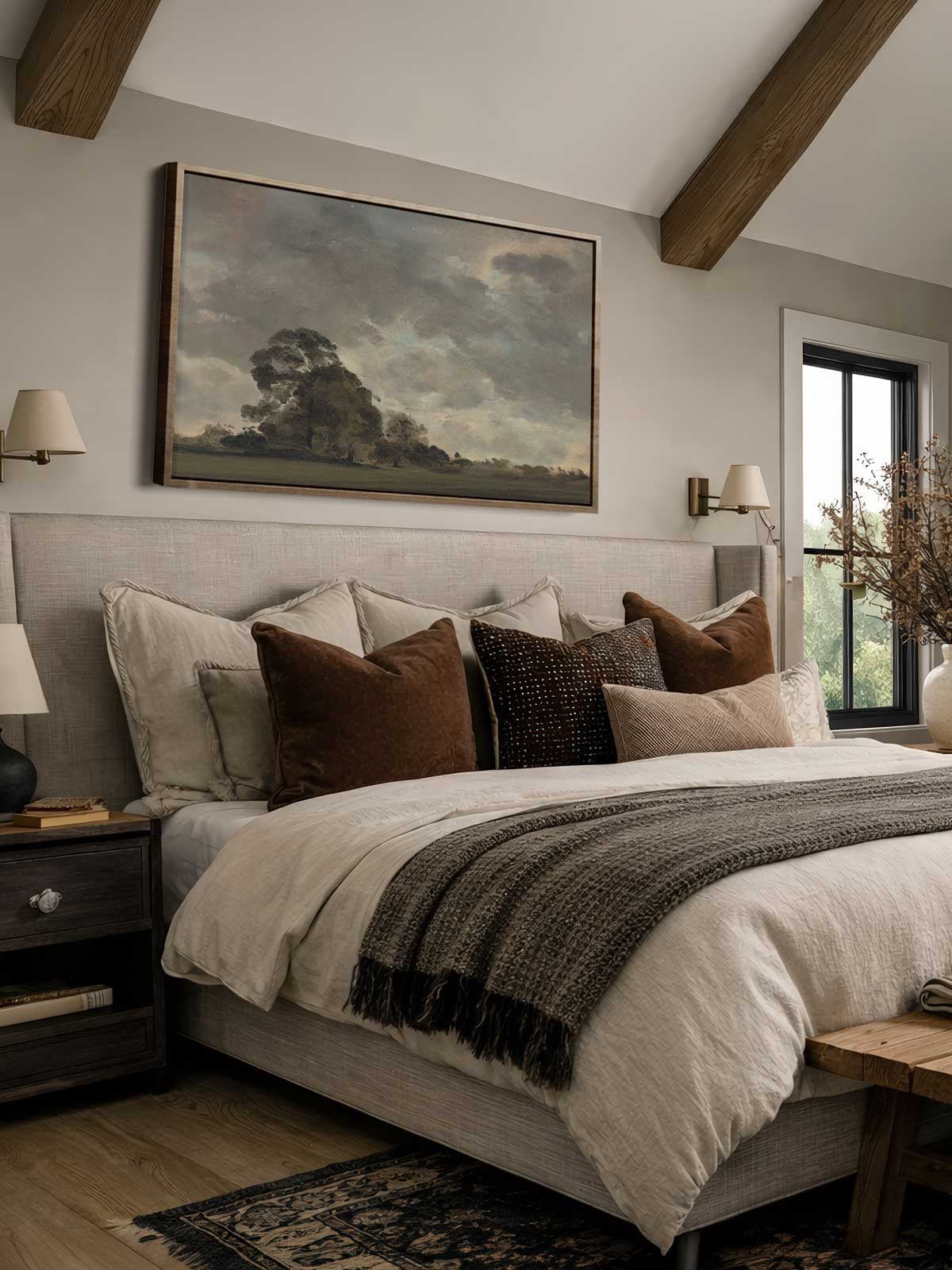[29]-Framed-Canvas---Bedroom