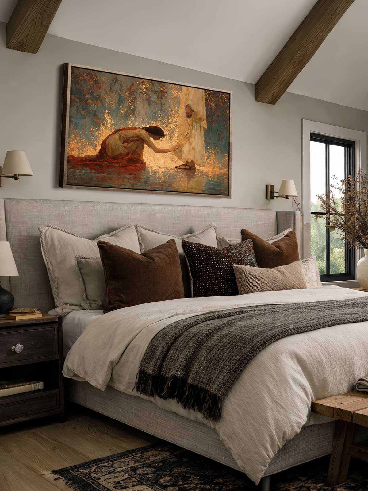 [29]-Framed-Canvas---Bedroom