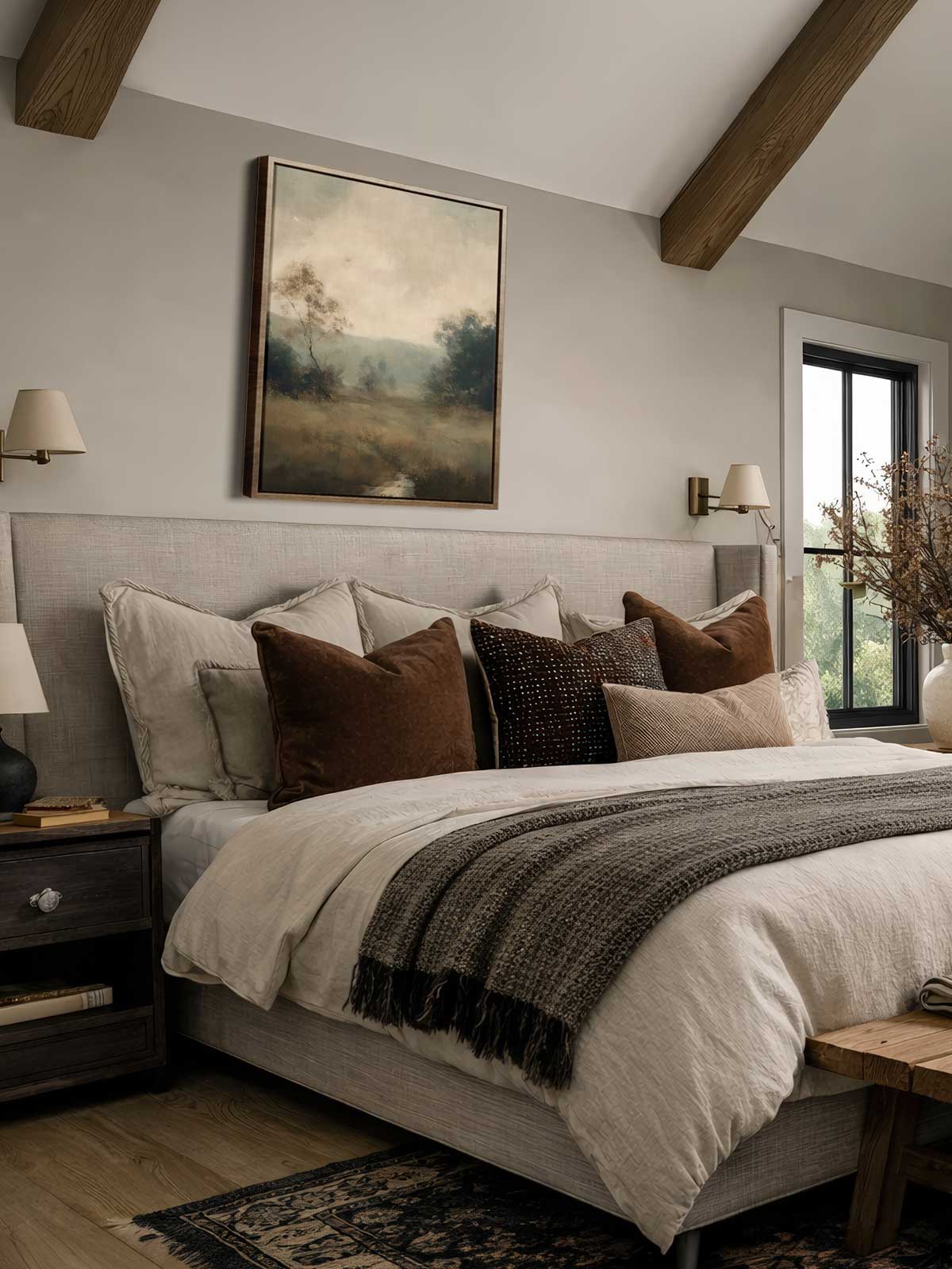 [29]-Framed-Canvas---Bedroom