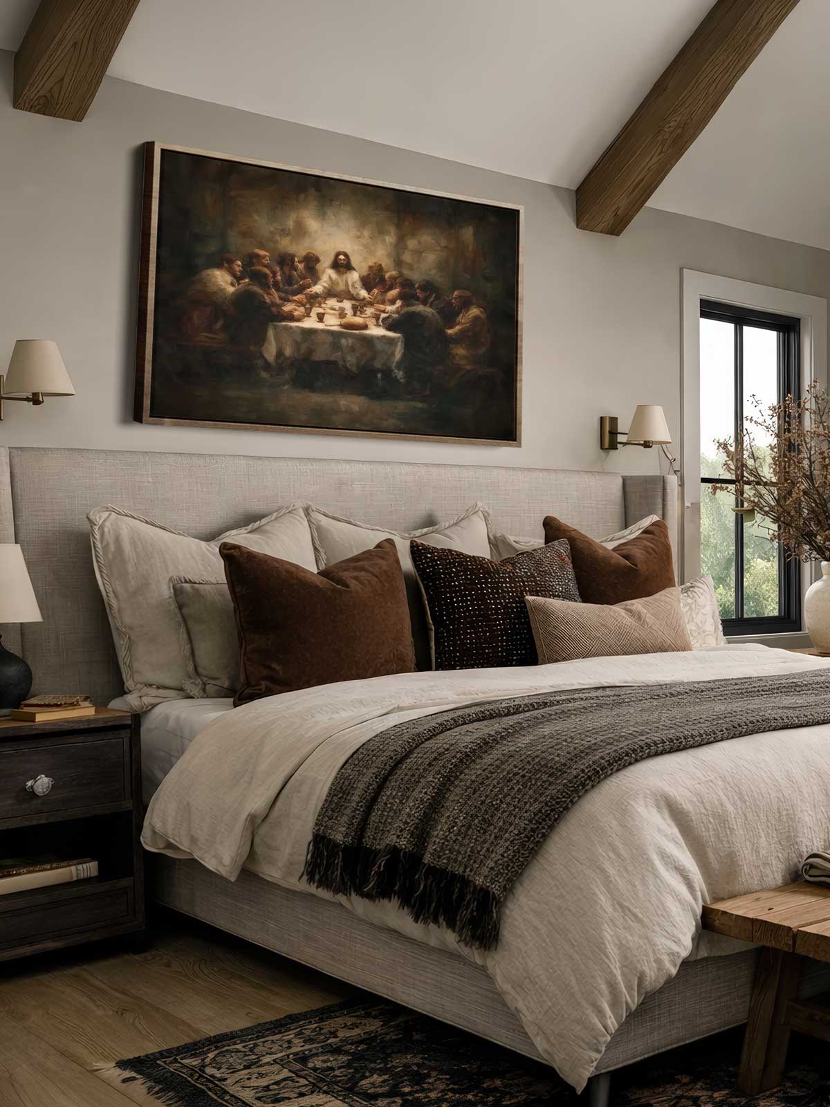 [29]-Framed-Canvas---Bedroom
