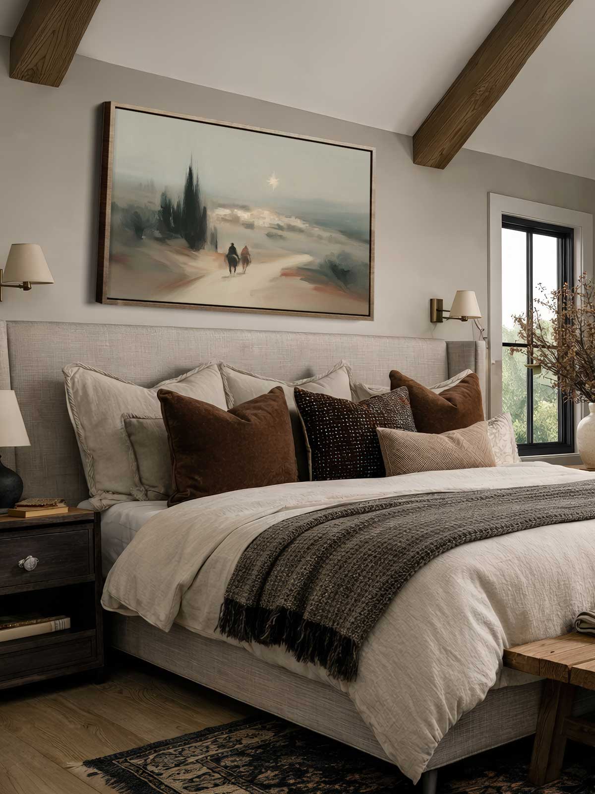 [29]-Framed-Canvas---Bedroom