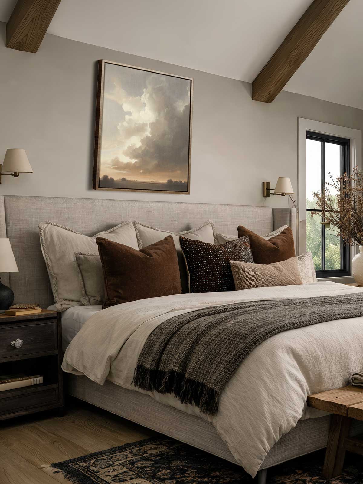 [29]-Framed-Canvas---Bedroom