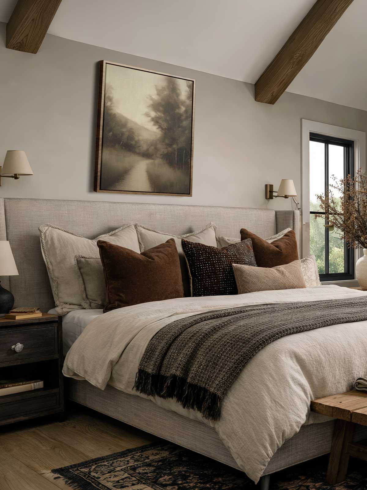 [29]-Framed-Canvas---Bedroom
