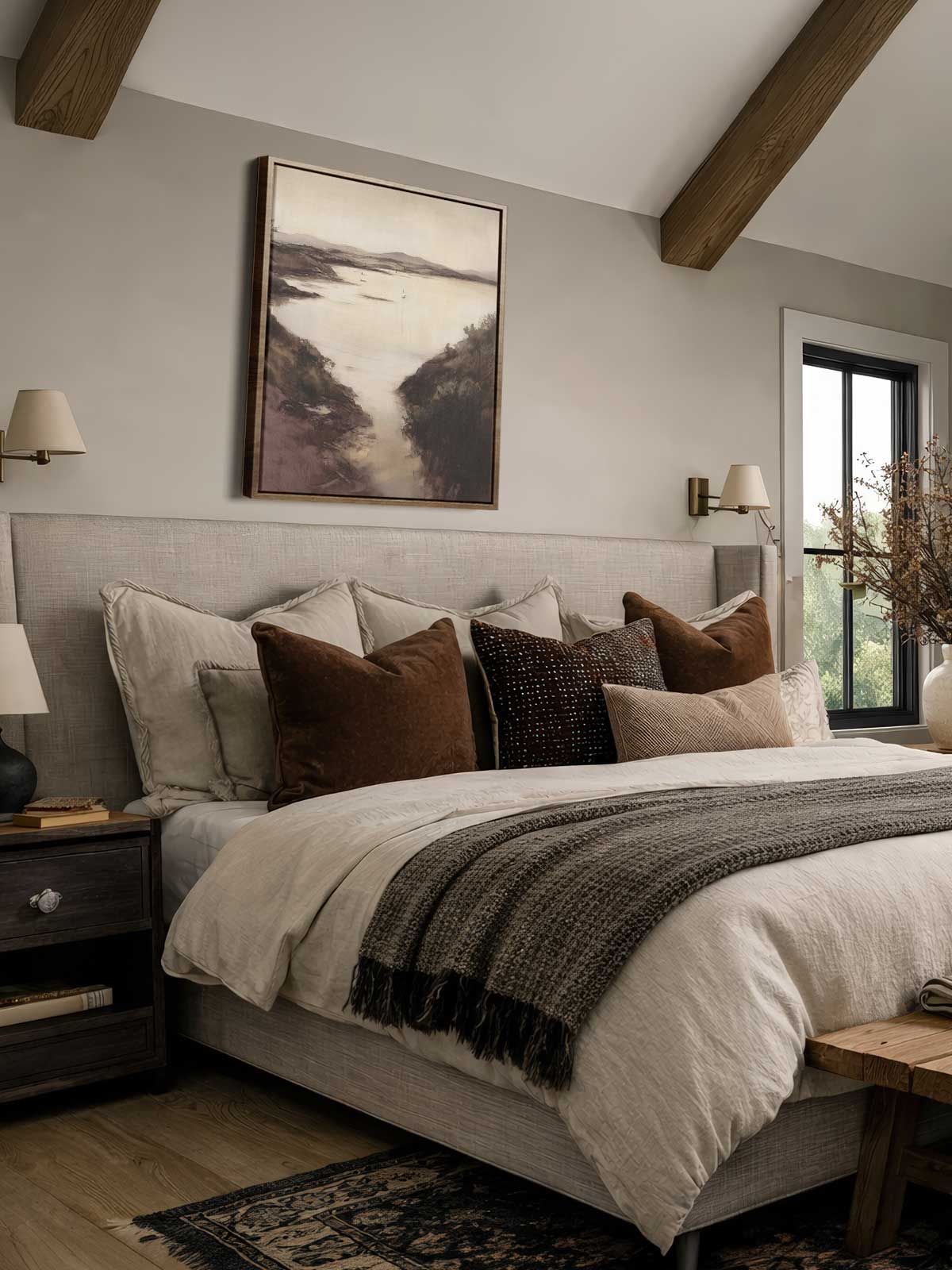 [29]-Framed-Canvas---Bedroom