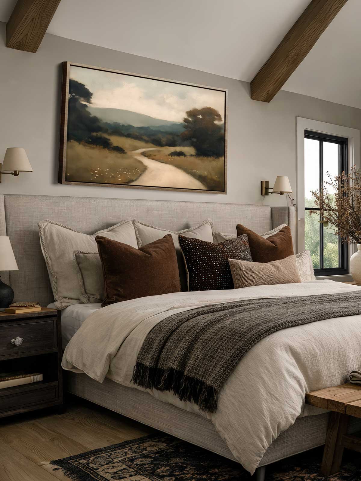 [29]-Framed-Canvas---Bedroom