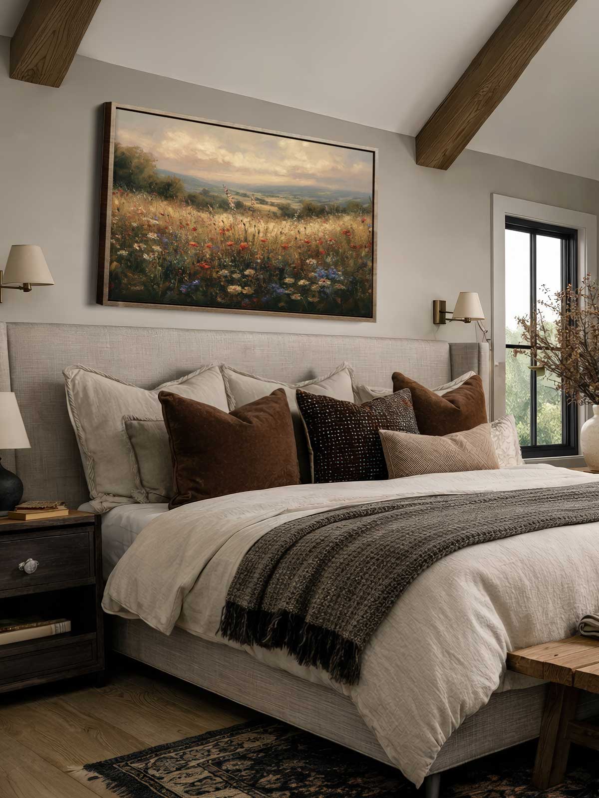 [29]-Framed-Canvas---Bedroom