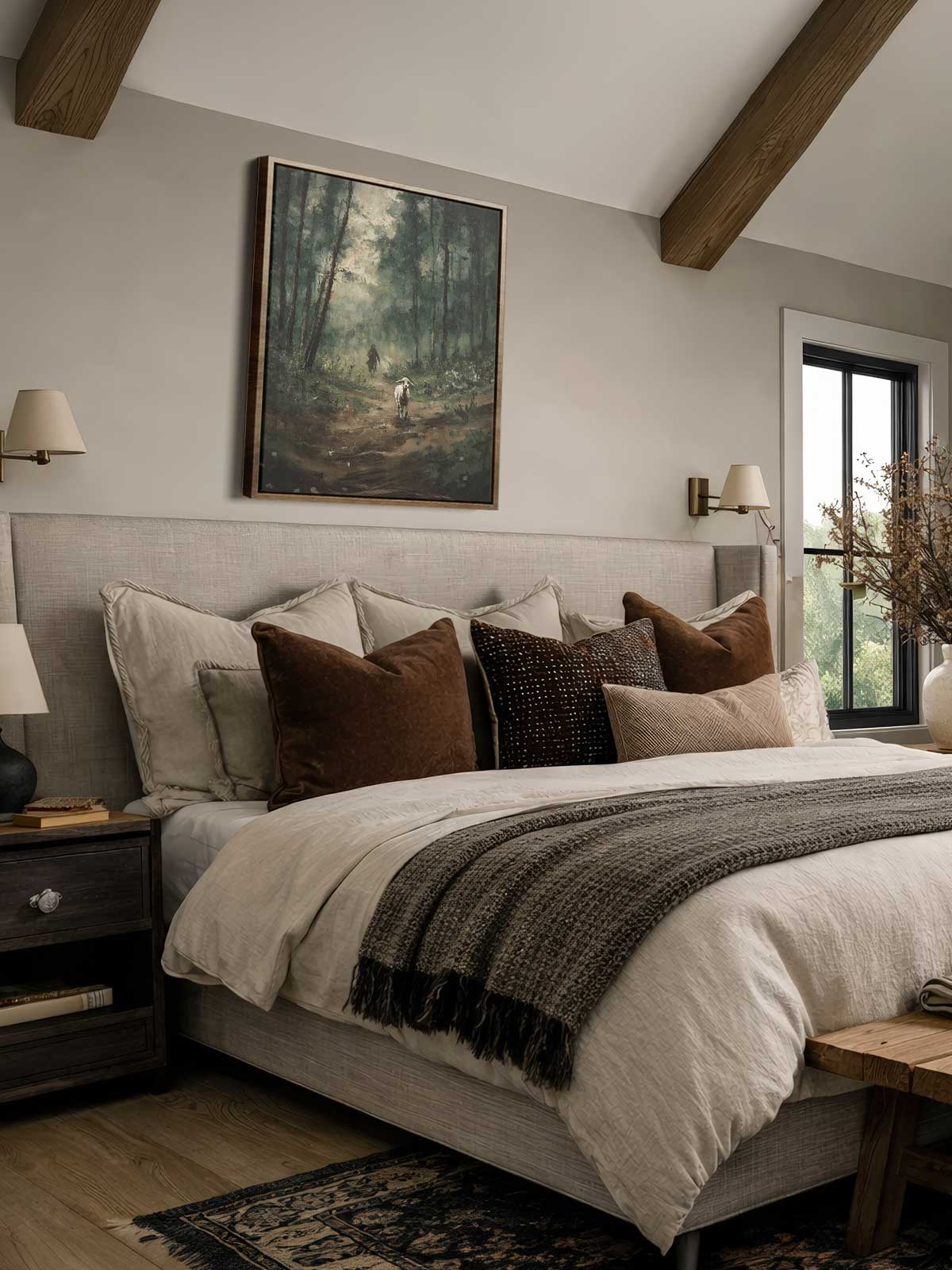 [29]-Framed-Canvas---Bedroom