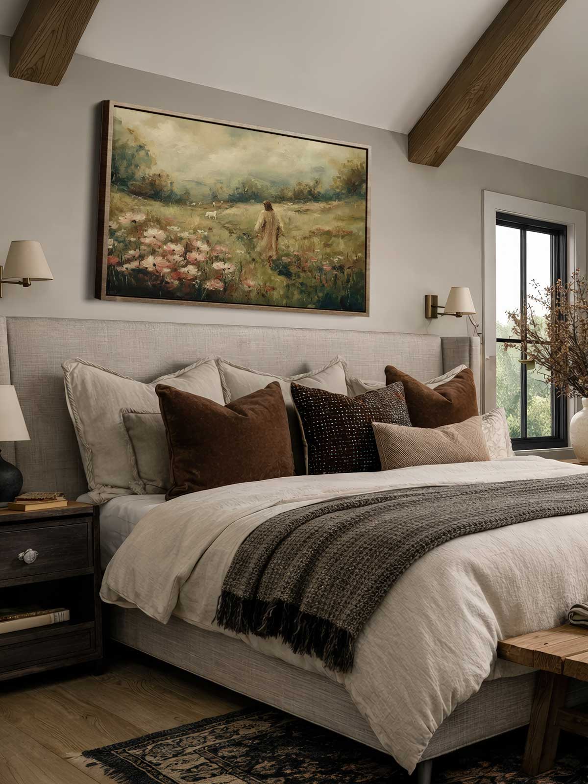 [29]-Framed-Canvas---Bedroom