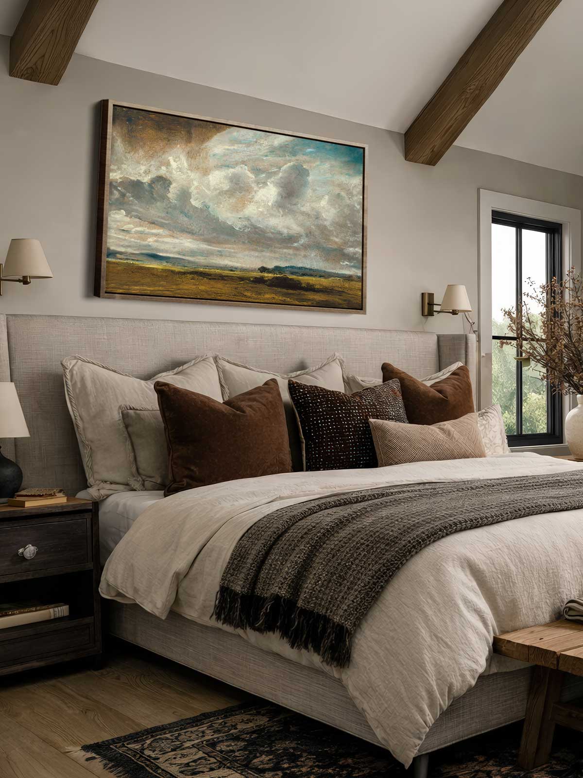 [29]-Framed-Canvas---Bedroom