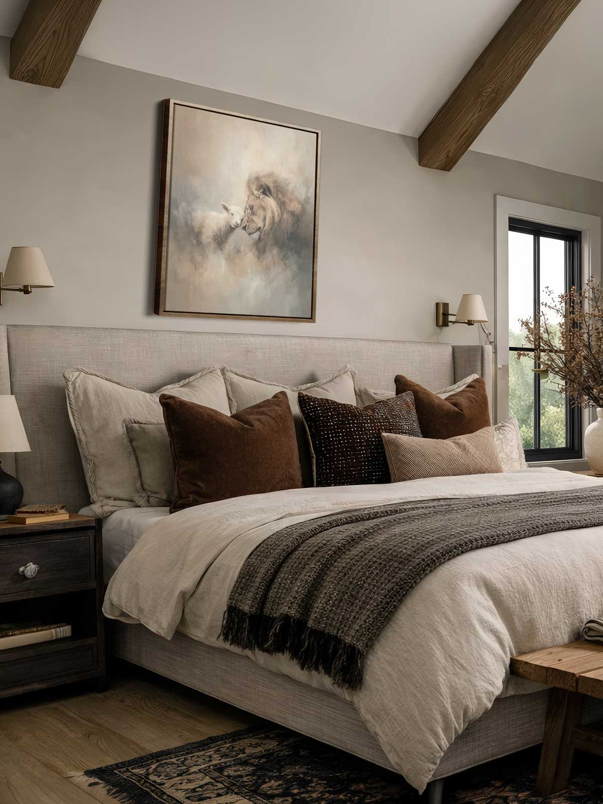 [29]-Framed-Canvas---Bedroom
