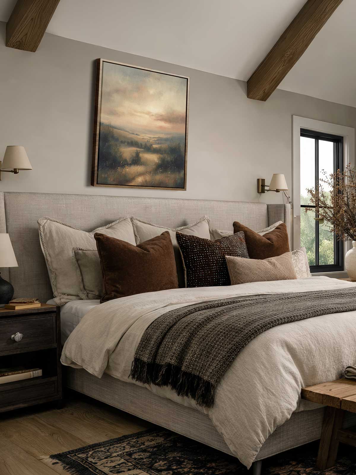 [29]-Framed-Canvas---Bedroom