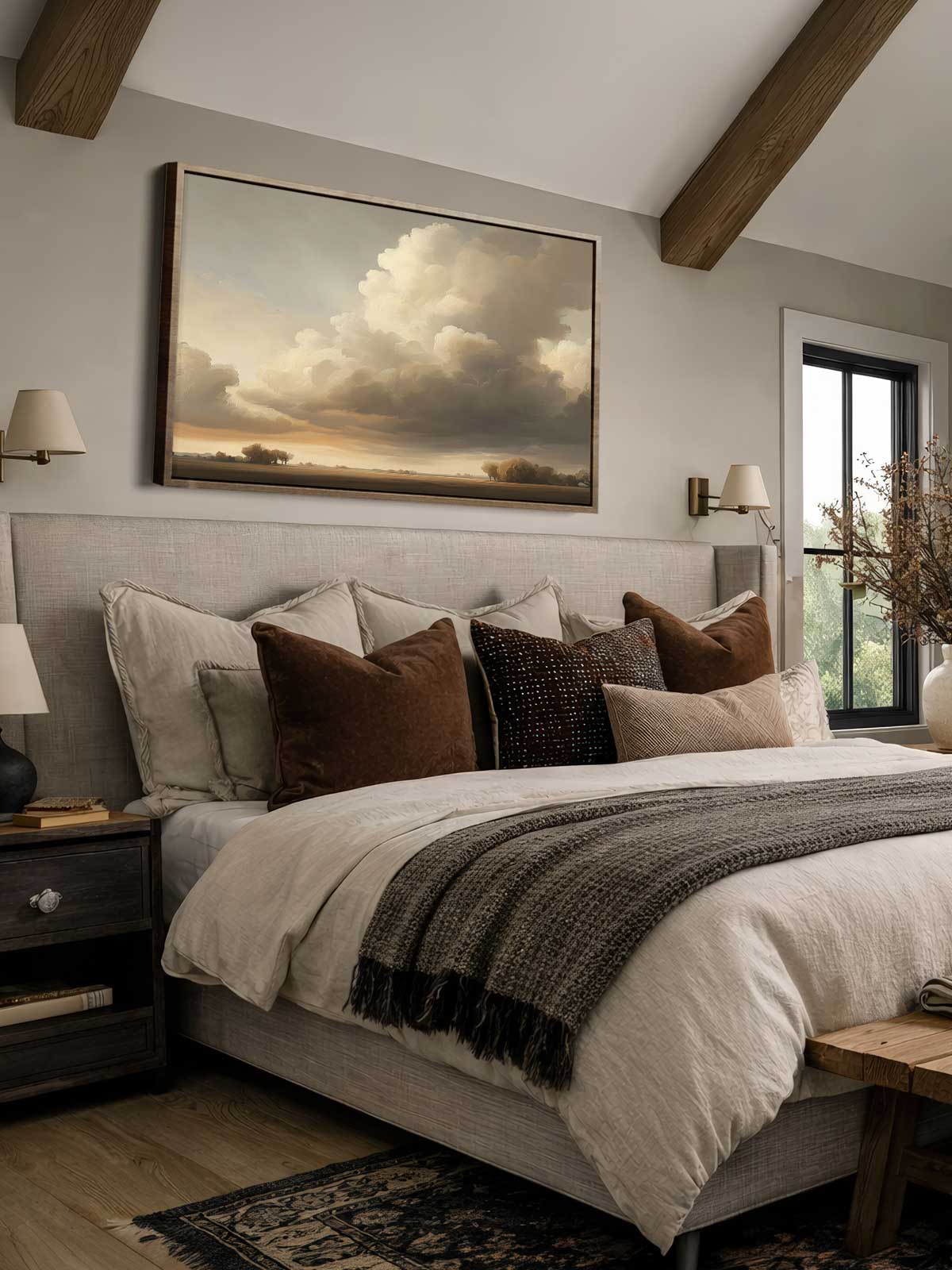 [29]-Framed-Canvas---Bedroom