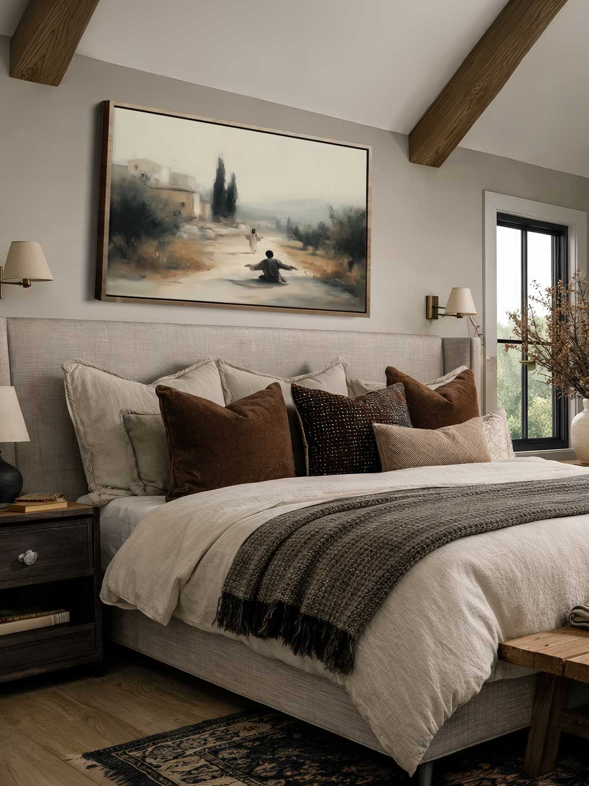 [29]-Framed-Canvas---Bedroom