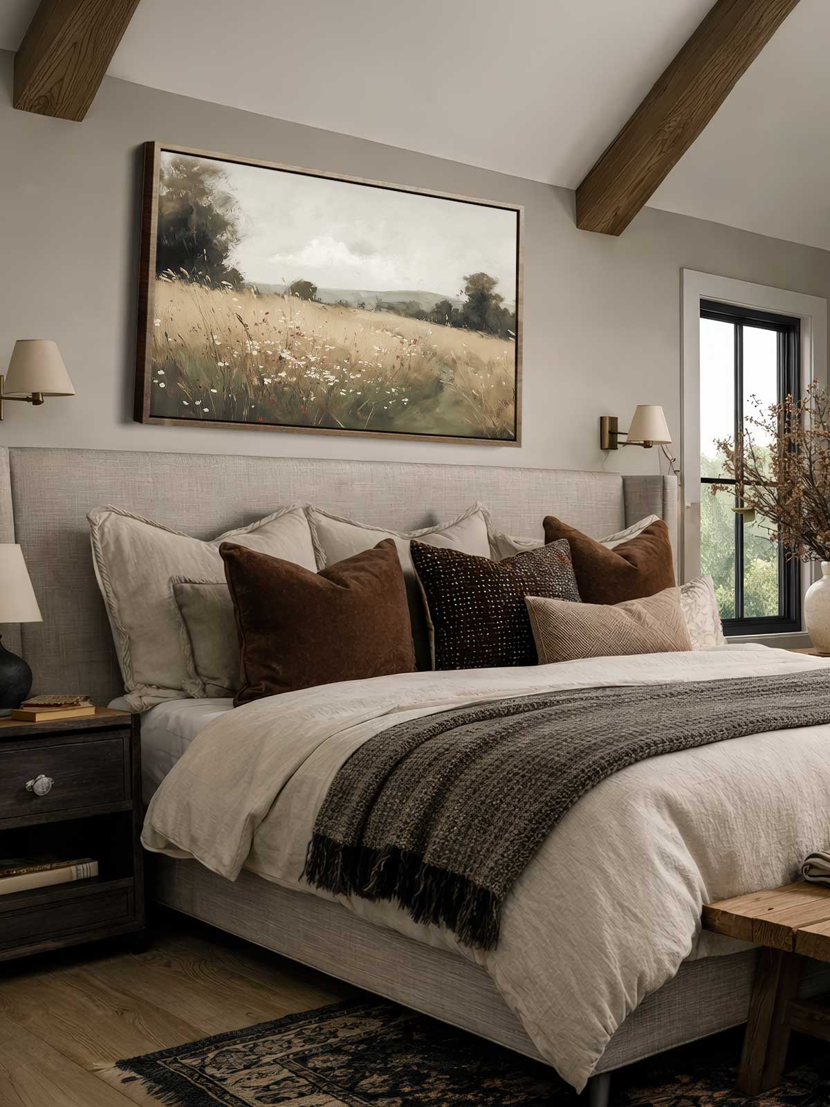 [29]-Framed-Canvas---Bedroom