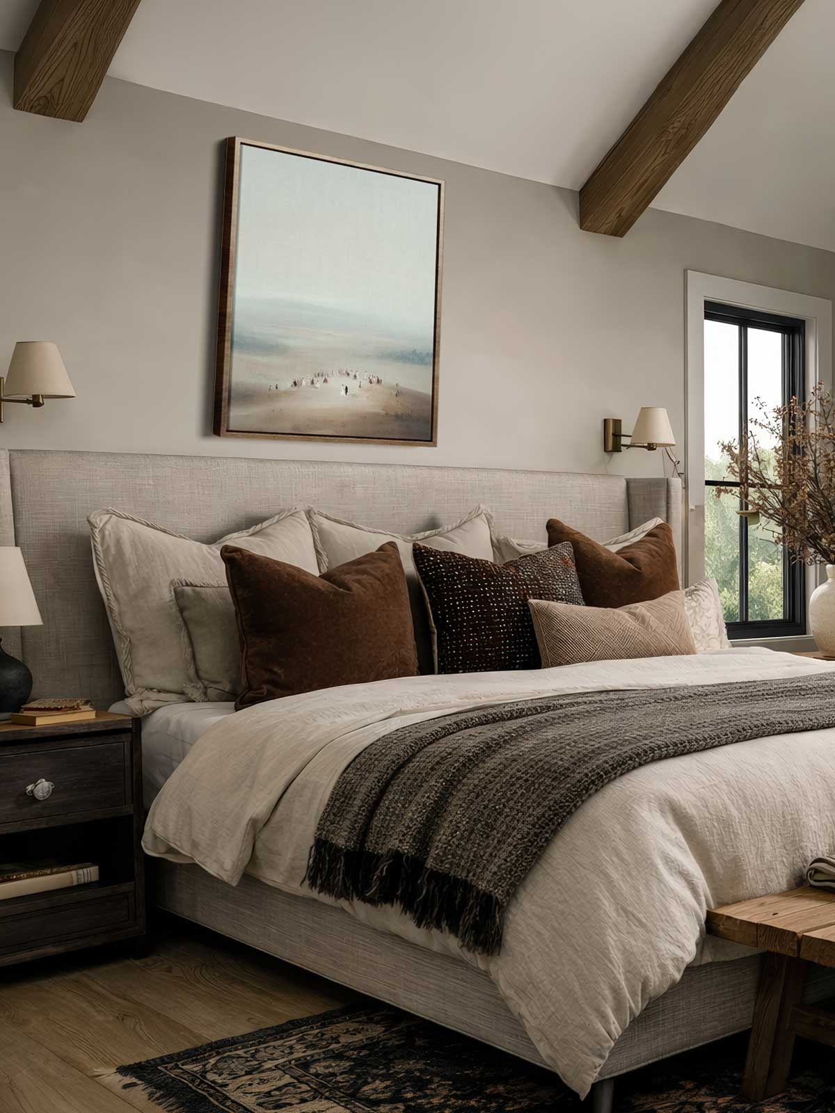 [29]-Framed-Canvas---Bedroom