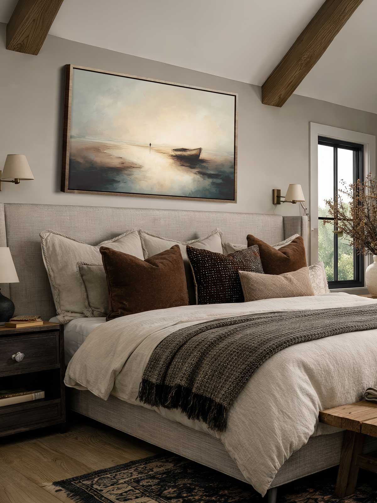 [29]-Framed-Canvas---Bedroom