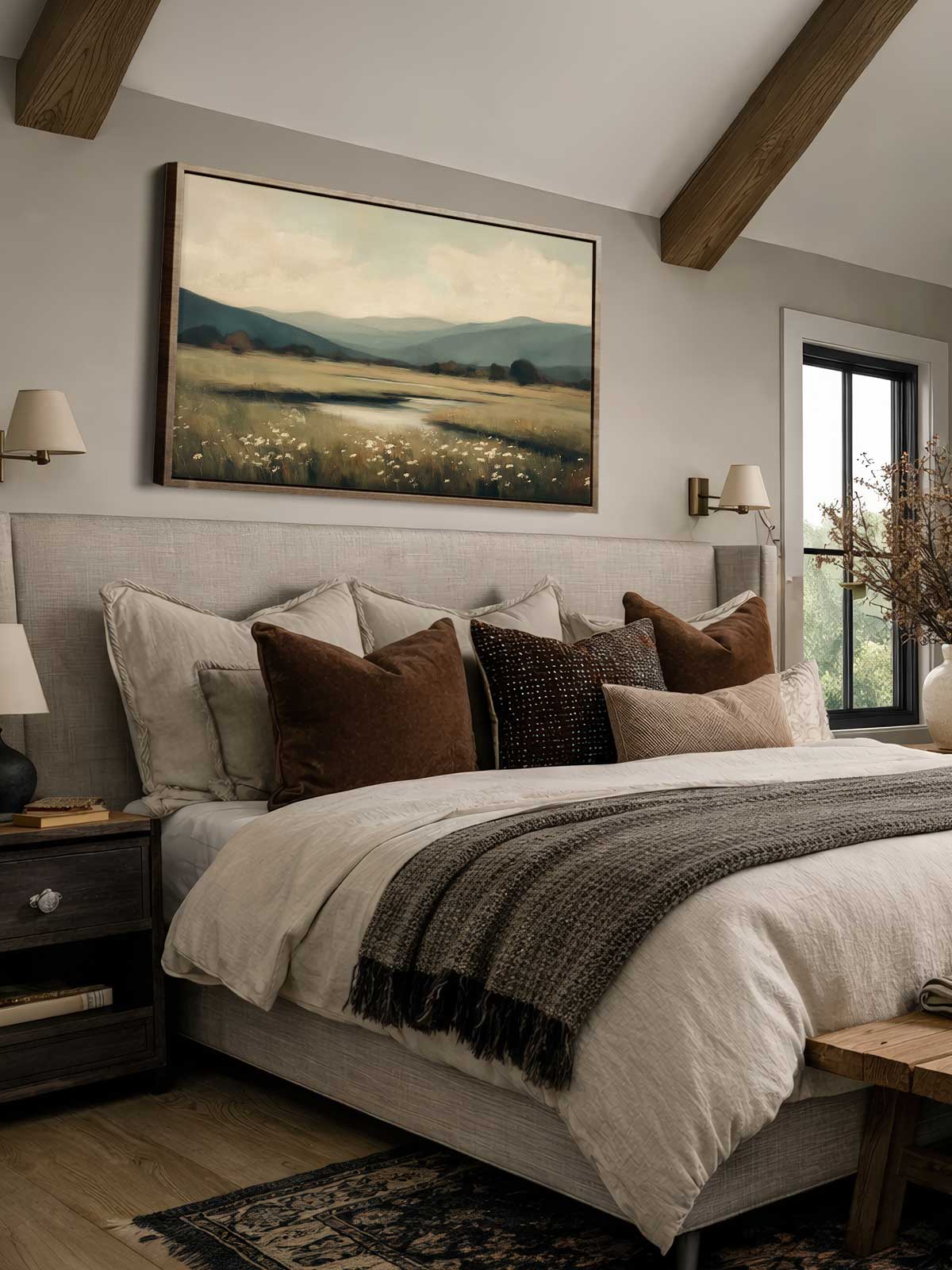 [29]-Framed-Canvas---Bedroom