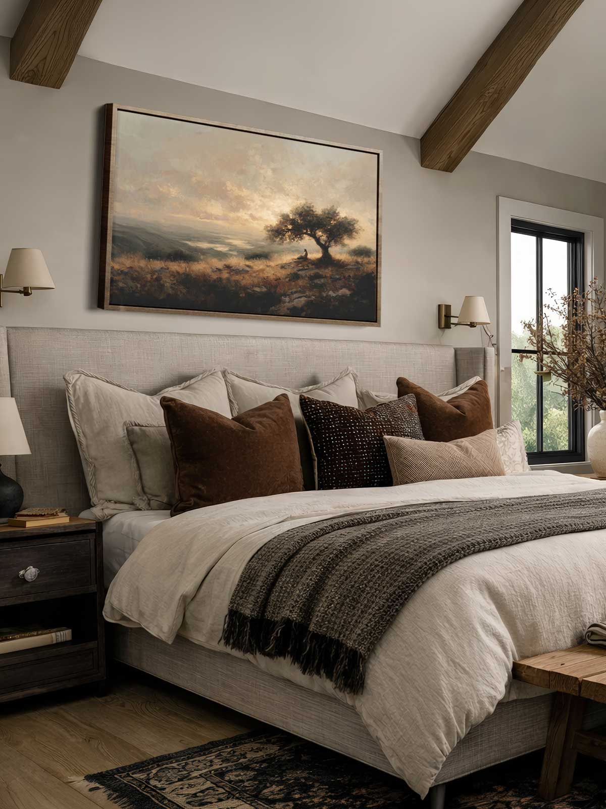 [29]-Framed-Canvas---Bedroom